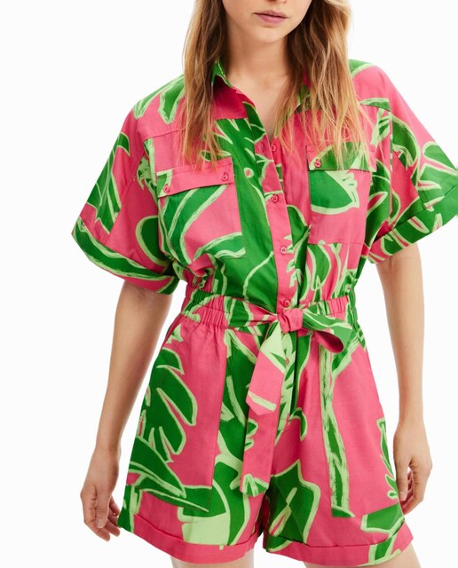 Imagen 0 de Mono corto tropical de mujer