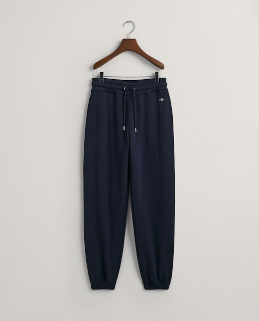 Imagen 0 de Pantalones deportivos de mujer en algodón suave con corte relajado y cintura ajustable.