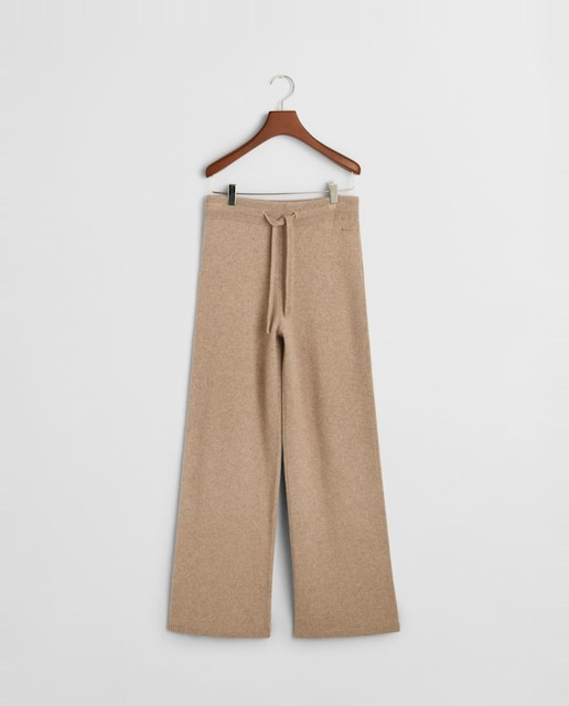 Imagen 0 de Pantalones de punto de mujer con cinturilla con cordones