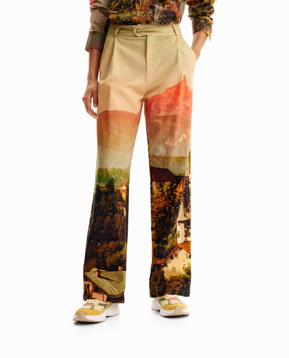 Imagen 0 de Pantalón recto paisaje M. Christian Lacroix