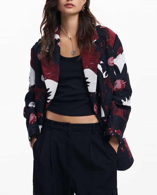 Imagen 0 de Abrigo floral M. Christian Lacroix de mujer