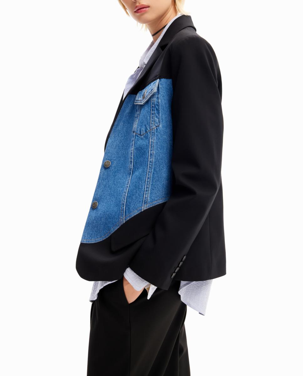 Imagen 0 de Blazer híbrida trucker de mujer