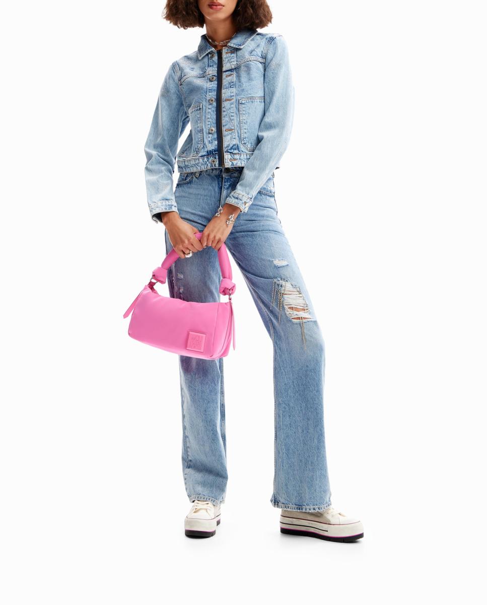 Imagen 0 de Chaqueta vaquera trucker ojos de mujer