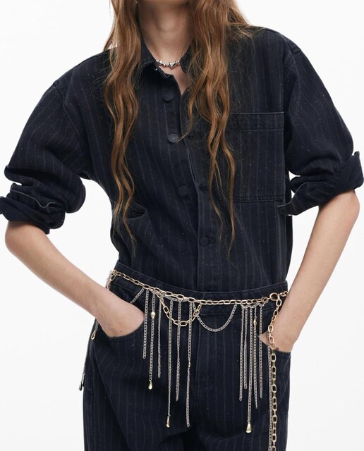 Imagen 0 de Chaqueta trucker denim de mujer