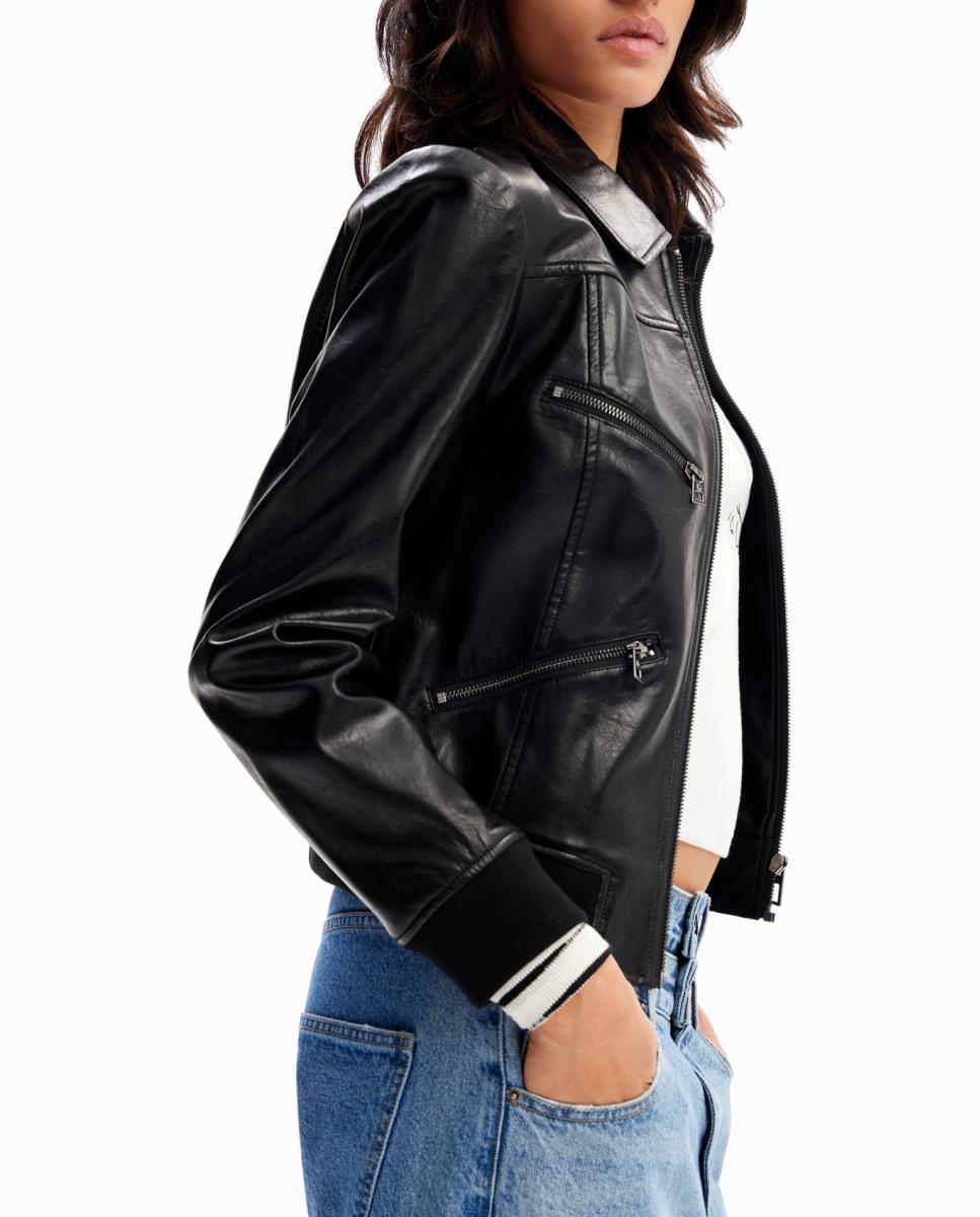Imagen 0 de Chaqueta biker retro de mujer
