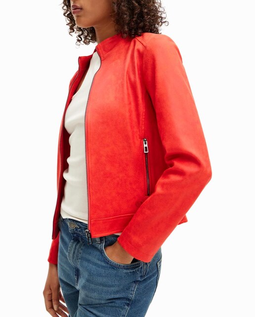 Imagen 0 de Cazadora biker slim de mujer