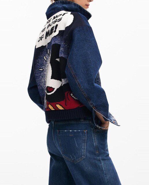 Imagen 0 de Cazadora denim Mickey de mujer
