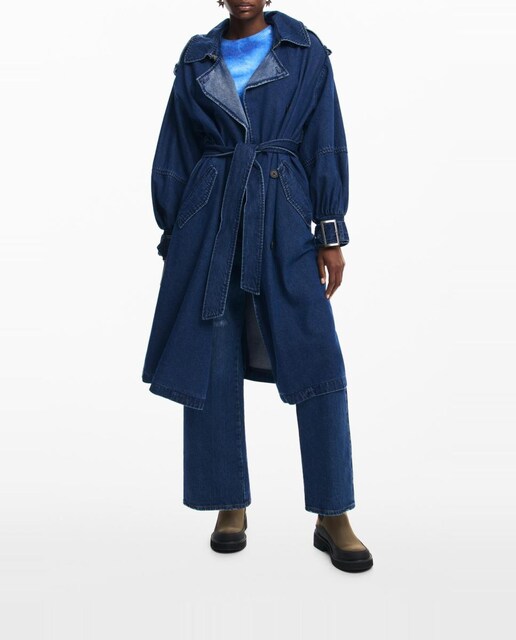 Imagen 0 de Gabardina denim de mujer