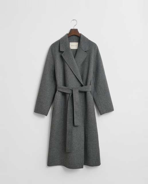 Imagen 0 de Abrigo de mujer cruce frontal cuello solapa