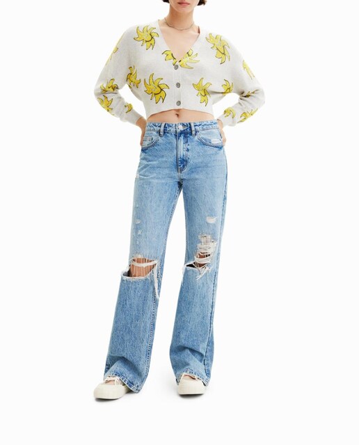 Imagen 0 de Cárdigan corto punto soles de mujer