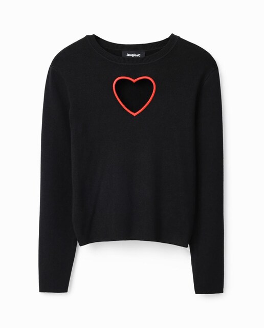 Imagen 0 de Jersey cut-out corazón de mujer