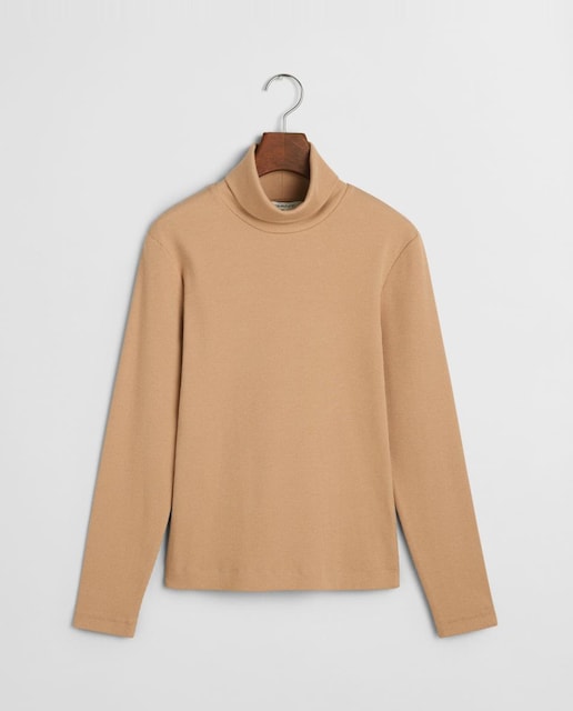 Imagen 0 de Camiseta de mujer de manga larga y cuello vuelto