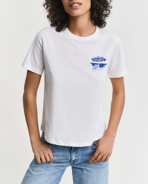 Imagen 0 de Camiseta de mujer manga corta estampada