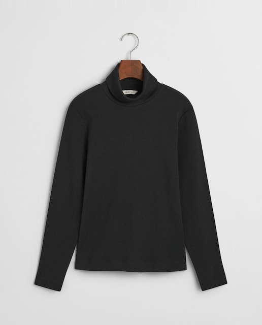 Imagen 0 de Camiseta de mujer de manga larga y cuello vuelto