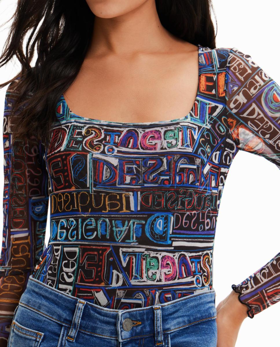 Imagen 0 de Body tul logo arty de mujer