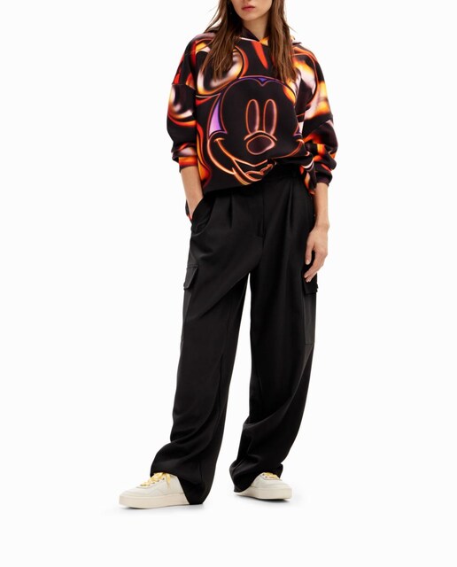 Imagen 0 de Sudadera oversize Mickey Mouse de mujer