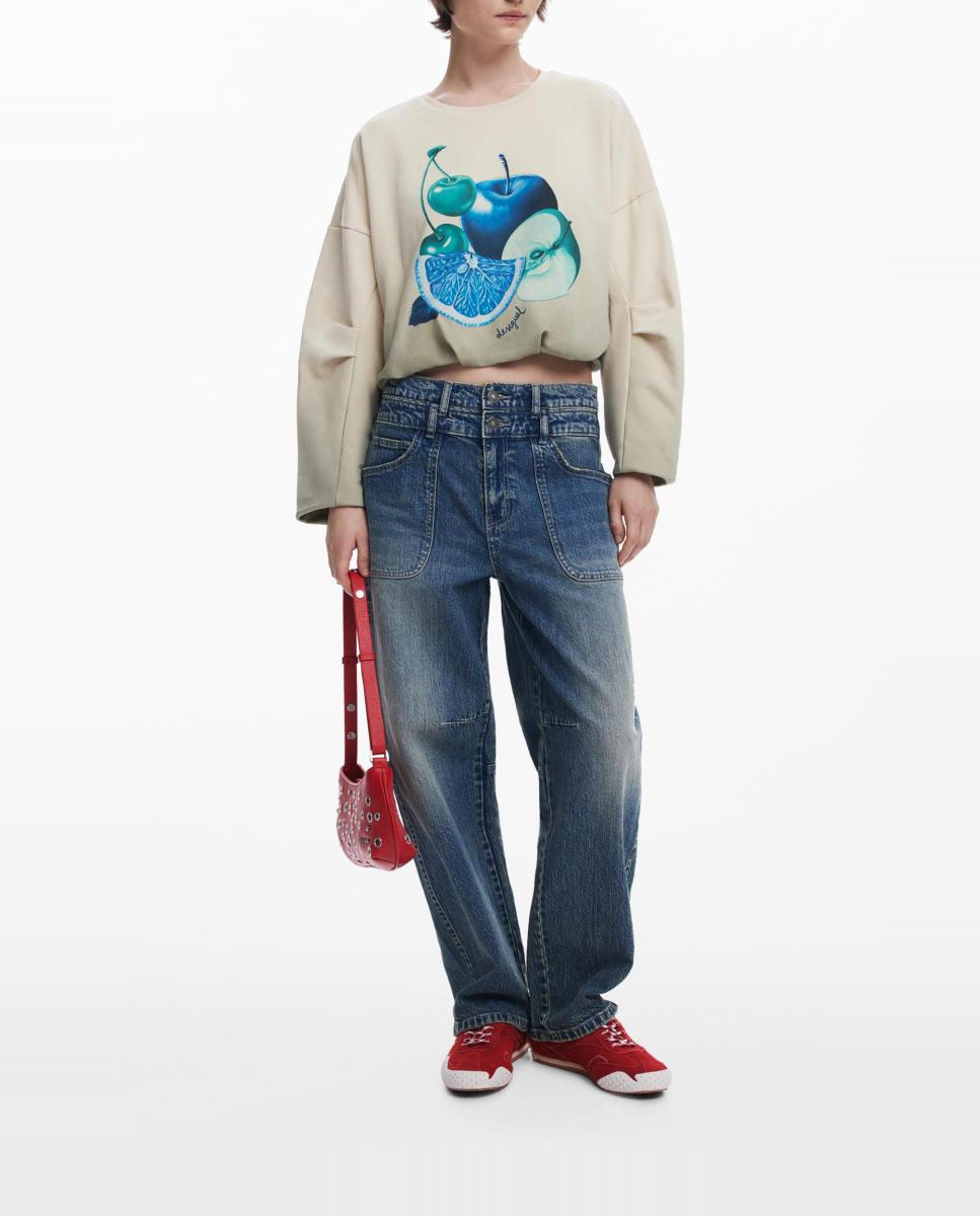 Imagen 0 de Sudadera abullonada frutas