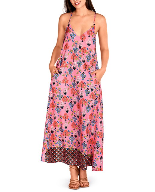 Imagen 0 de Vestido largo de tirantes Liberty