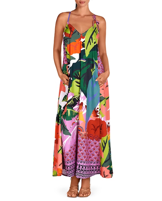 Imagen 0 de Vestido largo de tirantes Bird