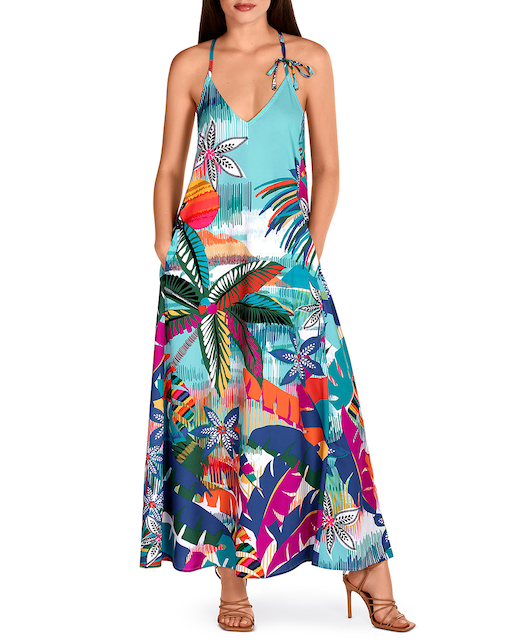 Imagen 0 de Vestido largo de tirantes Sunny