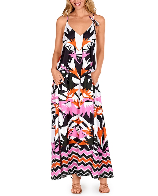 Imagen 0 de Vestido largo de tirantes pasarela