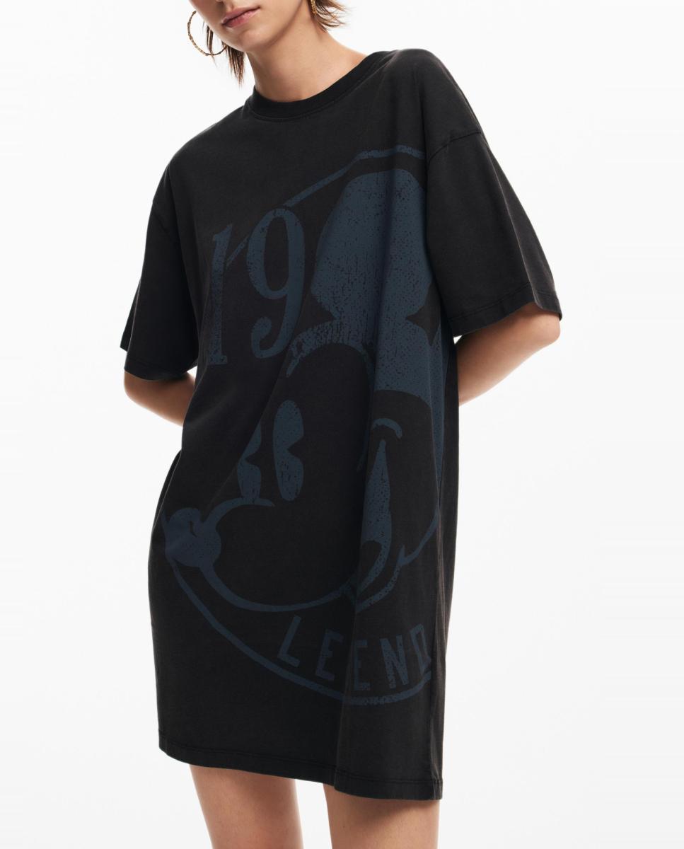Imagen 0 de Vestido corto manga corta Mickey de mujer