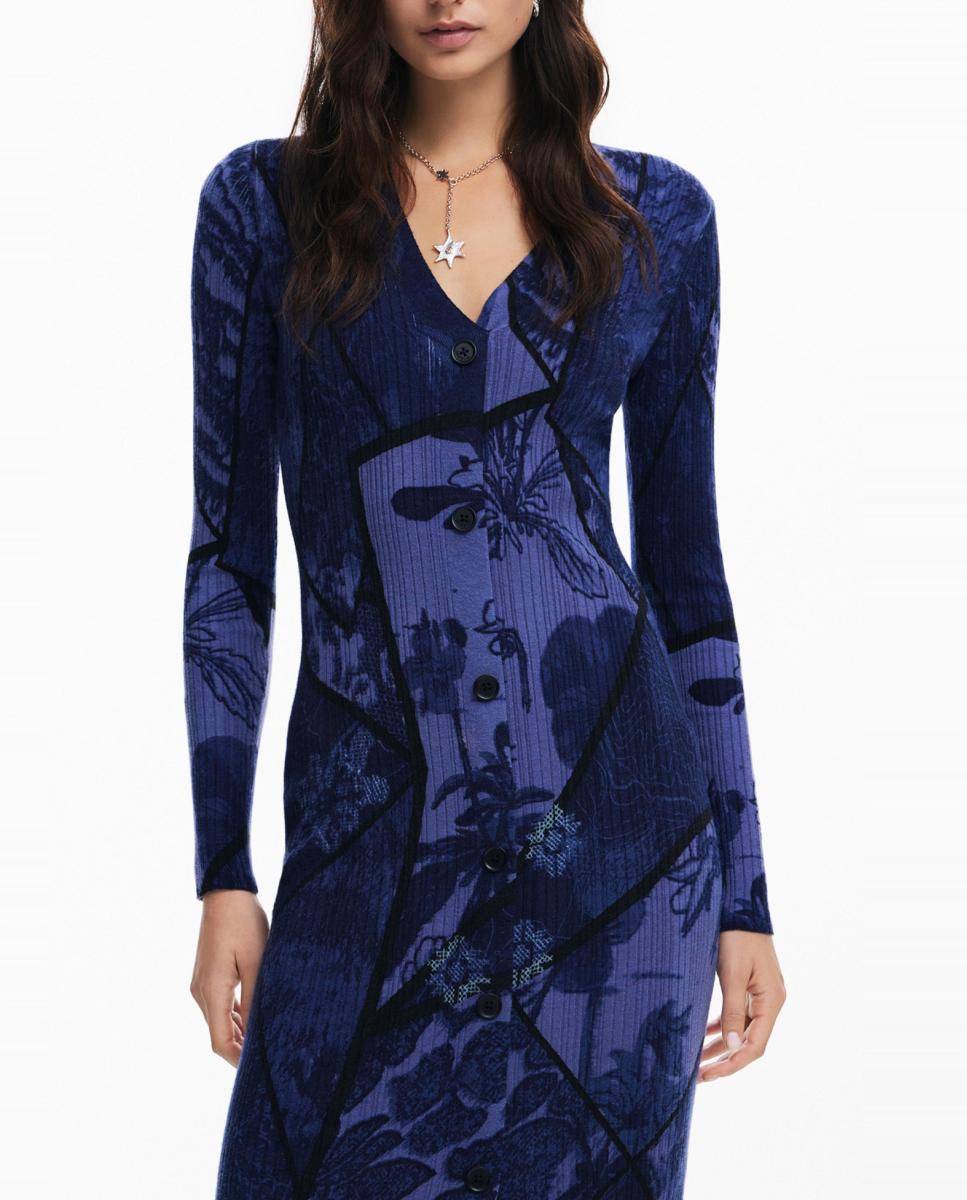 Imagen 0 de Vestido midi flores de mujer