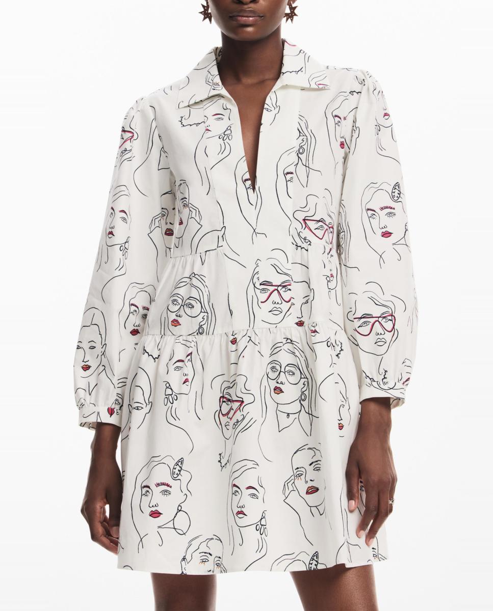 Imagen 0 de Vestido caras de mujer
