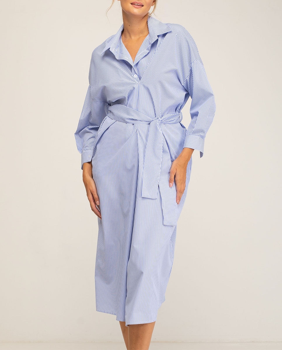 Imagen 0 de Vestido amplio camisero de mujer