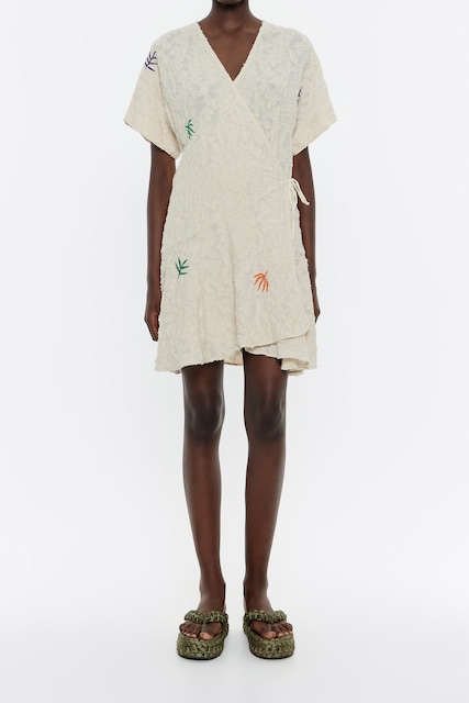 Imagen 0 de Vestido algodón bordado de mujer
