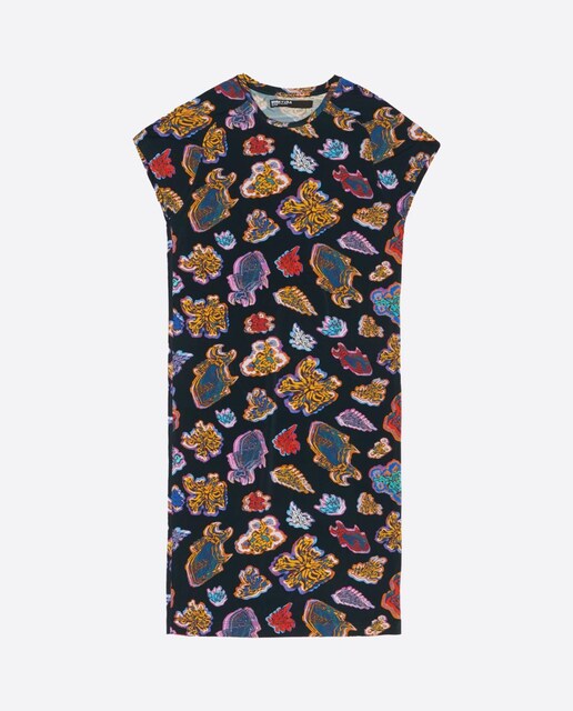 Imagen 0 de Vestido recto Fish Sea  de mujer