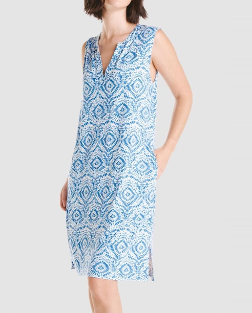 Imagen 0 de Vestido corto de mujer tejido punto viscosa estampada