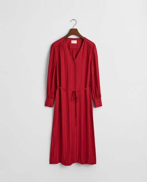 Imagen 0 de Vestido escote en V con cierre delantero con botones