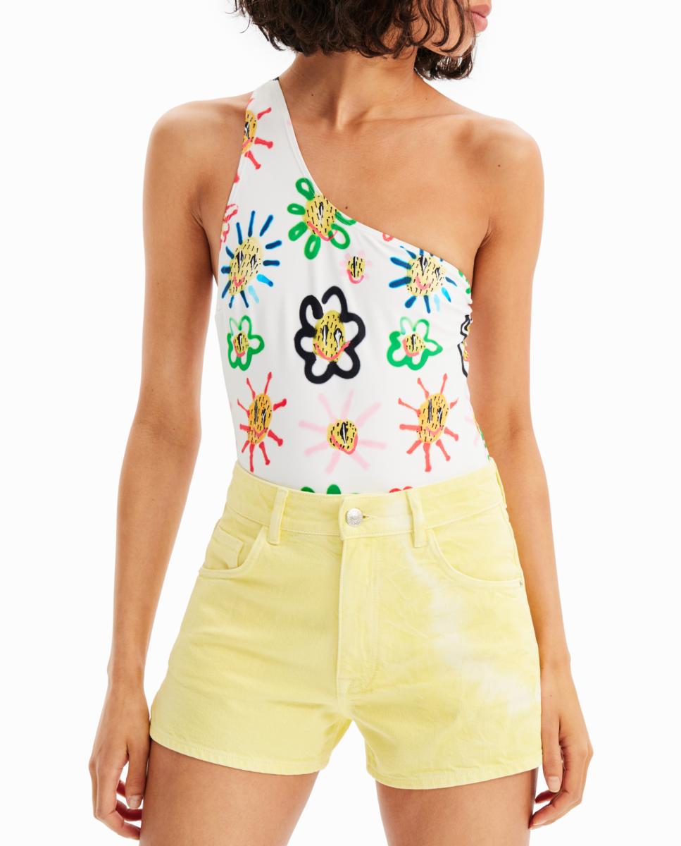 Imagen 0 de Shorts vaqueros tie-dye de mujer