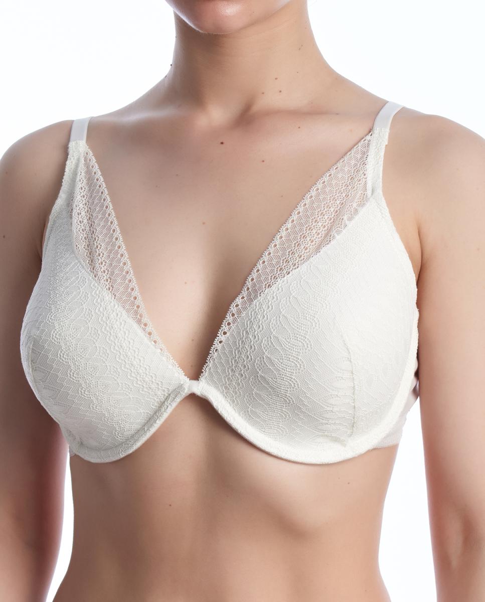 Imagen 0 de Sujetador Bralette Mujer de Encaje Crochet con Aros y Relleno MARTINA