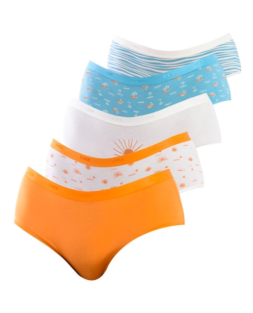 Imagen 0 de Pack 5 mujer culottes algodón