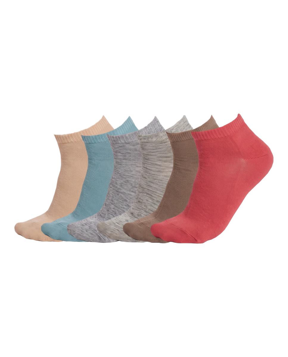 Imagen 0 de Pack 6 mujer calcetines algodón bajos