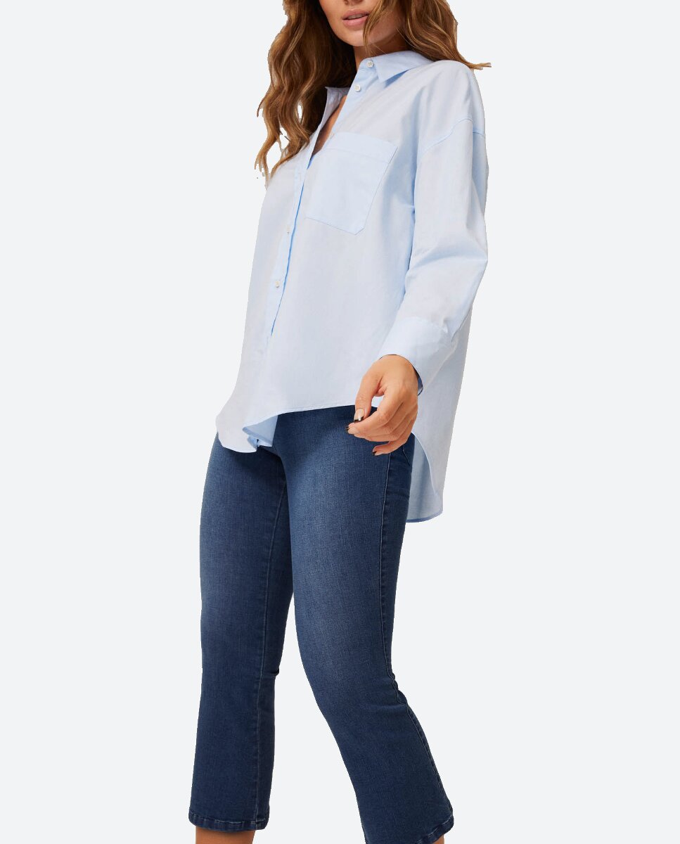 Imagen 0 de Leggings acampanados de estilo vaquero