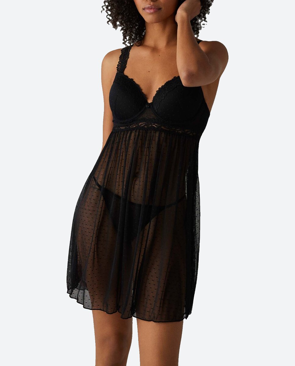 Imagen 0 de Conjunto camisón y tanga