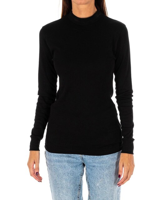 Imagen 0 de Camiseta Mujer Manga Larga Ajustada Interior Exterior 1625-M