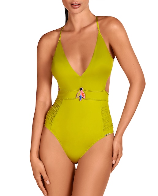 Imagen 0 de Bañador de mujer copa B pasarela Olive escotado