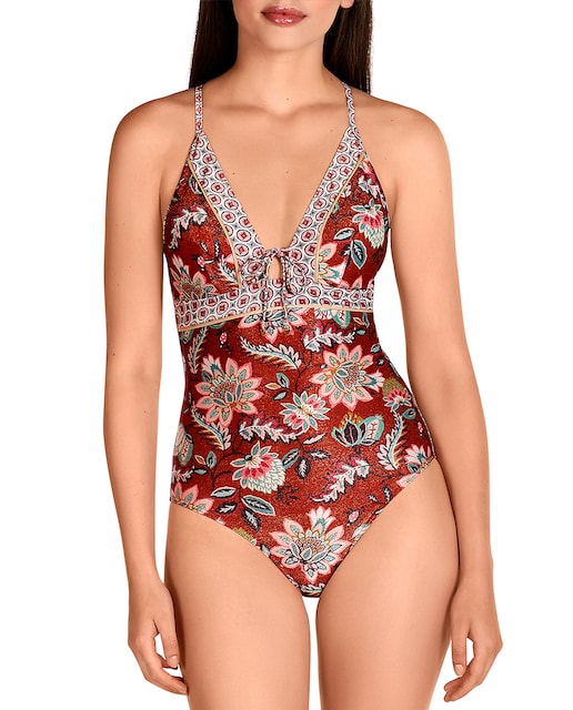 Imagen 0 de Bañador de mujer copa B Taipur canesú cenefas