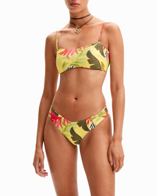Imagen 0 de Bikini bandeau tropical de mujer