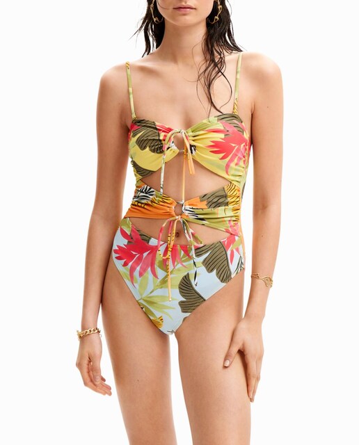 Imagen 0 de Trikini tropical lazadas de mujer