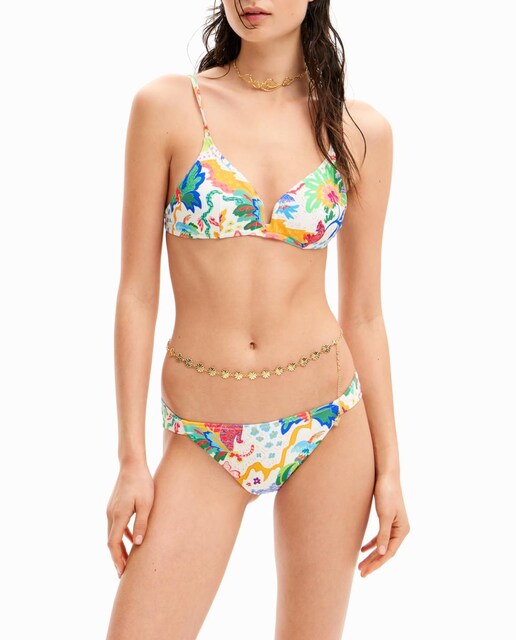 Imagen 0 de Bikini triangular dibujos jungla de mujer