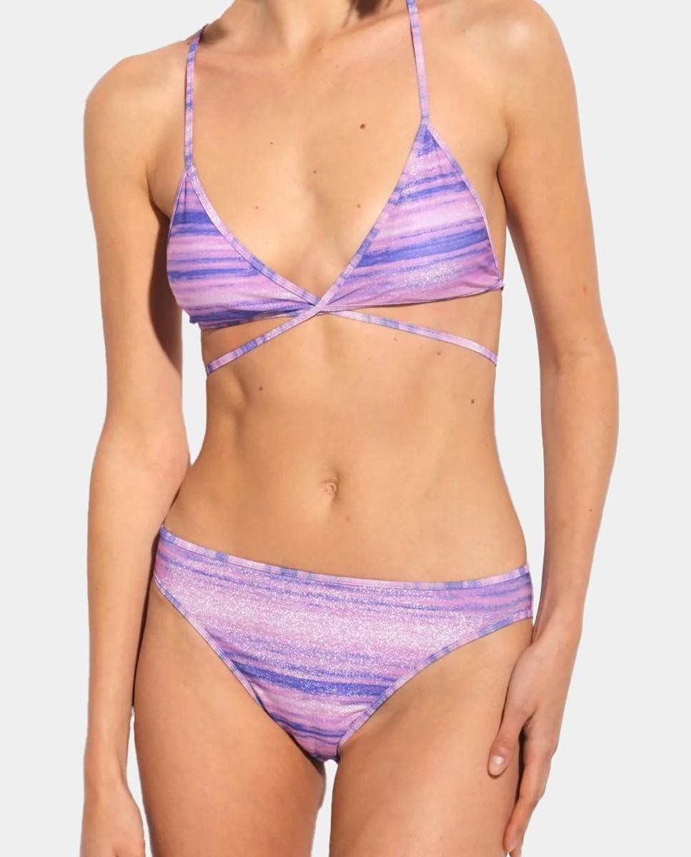 Imagen 0 de Bikini de mujer  triángulo cruzado