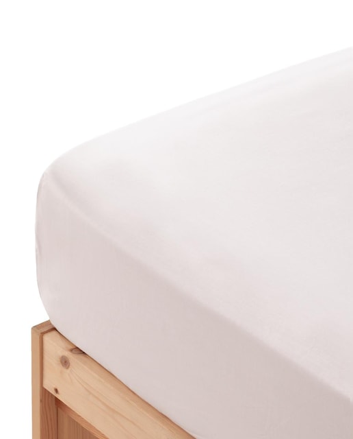 Imagen 0 de Sábana bajera liso 100% algodón blanco