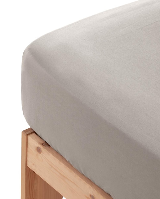 Imagen 0 de Sábana bajera liso 100% algodón gris claro