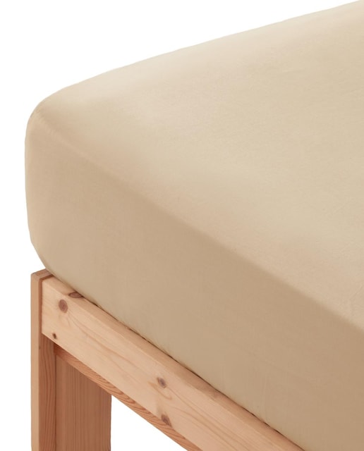 Imagen 0 de Sábana bajera liso 100% algodón piedra