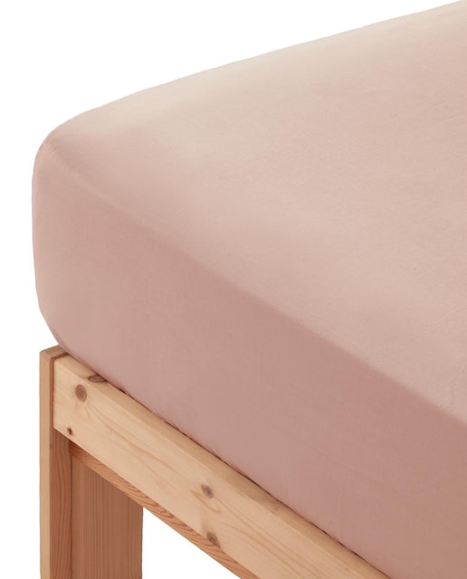 Imagen 0 de Sábana bajera liso 100% algodón rosa